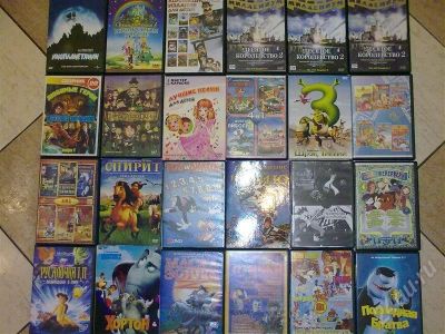 Лот: 387844. Фото: 1. Диски DVD детские 24шт одним лотом. Видеозаписи, фильмы