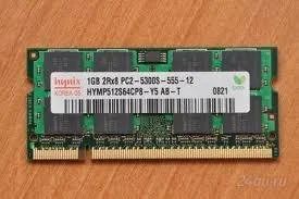 Лот: 2492166. Фото: 1. so-dimm Hynix 667 Mhz 1 Gb. Оперативная память
