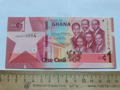 Лот: 19442554. Фото: 1. Гана 1 доллар 2019 год (люкс). Африка