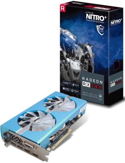 Лот: 10653653. Фото: 1. Radeon RX 580 Sapphire Nitro... Видеокарты