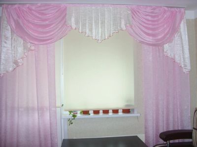 Лот: 3166007. Фото: 1. Комплект штор "Элегия" (розовый... Шторы, тюль