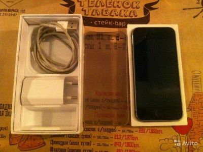 Лот: 8632832. Фото: 1. iPhone 5S Space Grey 16Gb Комплект... Смартфоны