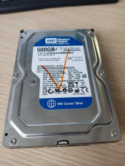 Лот: 20939385. Фото: 1. Жёсткий диск hdd 3.5 500gb. Жёсткие диски (HDD)