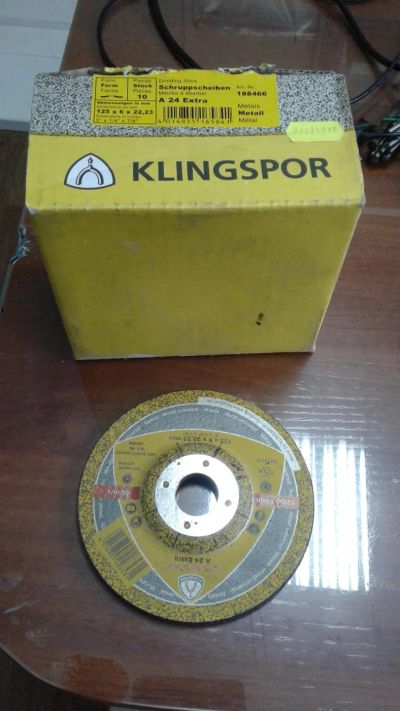 Лот: 10665610. Фото: 1. Круг обдирочный 125*6*22 "klingspor... Расходные материалы, сменные насадки