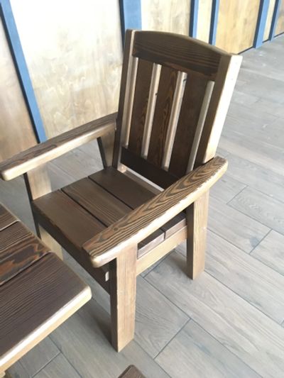 Лот: 5765676. Фото: 1. Кресло деревянное. Мебель для сада, дачи