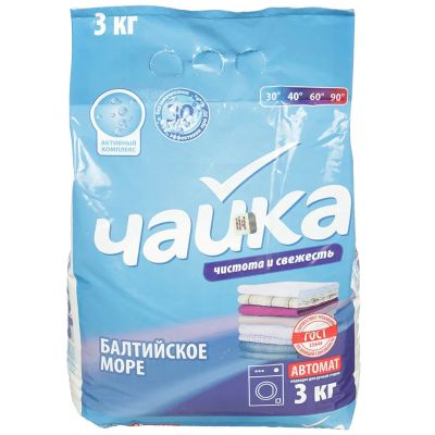 Лот: 24330836. Фото: 1. Стиральный порошок Чайка, 3 кг... Бытовая химия