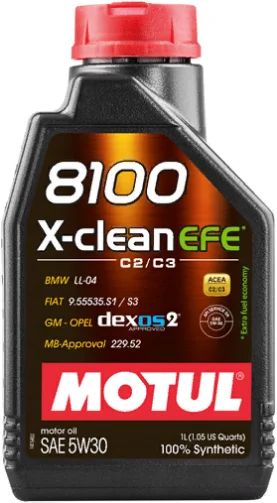 Лот: 20352662. Фото: 1. MOTUL 8100 X-Clean EFE 5w30 100... Масла, жидкости
