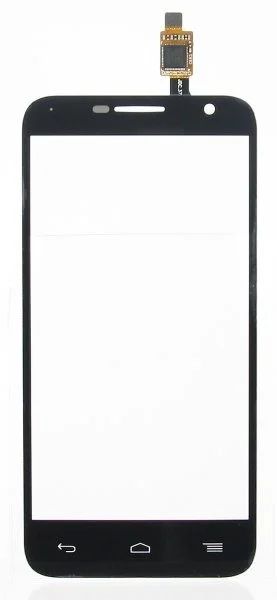 Лот: 12876960. Фото: 1. Тачскрин Alcatel OT-6016X Черный. Дисплеи, дисплейные модули, тачскрины