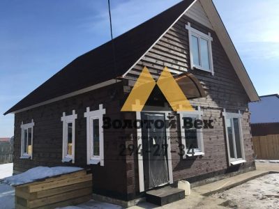 Лот: 15013433. Фото: 1. Дом 6х8 + гараж 4х7 и мансарда... Срубы, бани, дома