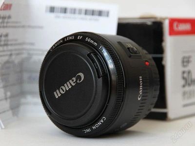 Лот: 2769603. Фото: 1. CANON EF 50 f/1.8 II, полный комплект... Объективы