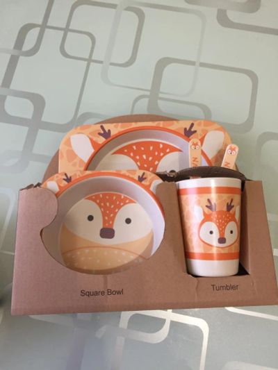 Лот: 11512900. Фото: 1. Набор посуды из бамбукового волокна. Всё для кормления