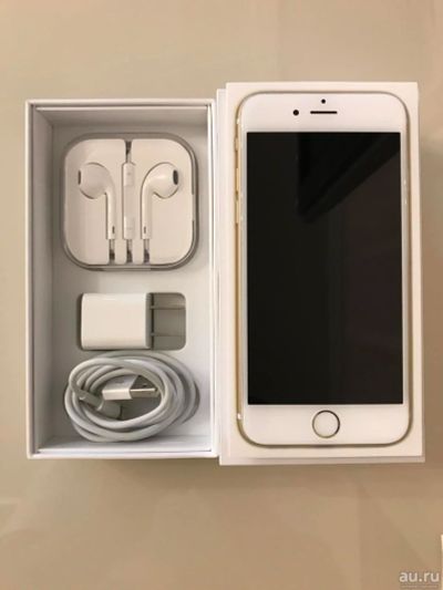 Лот: 8577291. Фото: 1. Apple iPhone 6 128 ГБ Gold + оригинальный... Смартфоны