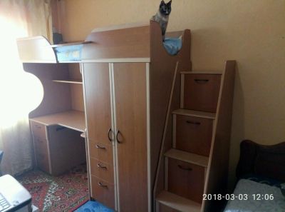 Лот: 11132236. Фото: 1. Кровать чердак. Детские кровати и кроватки