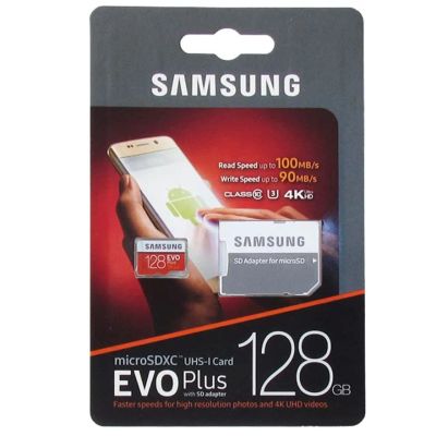 Лот: 22980798. Фото: 1. Карта MicroSD 128 Гб Samsung class10. Карты памяти