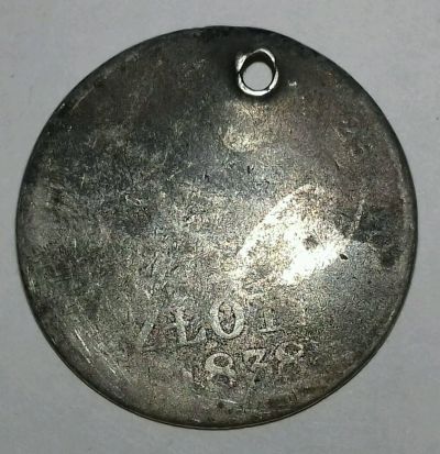 Лот: 12720320. Фото: 1. Монисто из монеты 1838. Россия до 1917 года