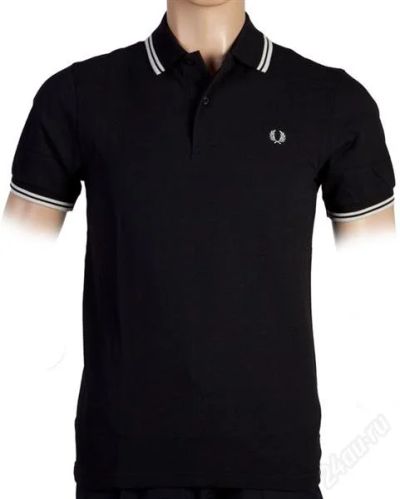 Лот: 928652. Фото: 1. Поло FRED PERRY Twin Tipped черное... Рубашки, водолазки