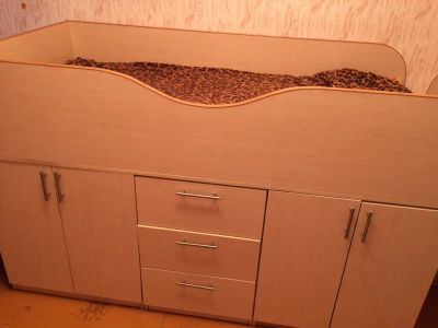 Лот: 8221325. Фото: 1. Детская кровать, матрац, шкаф... Детские кровати и кроватки