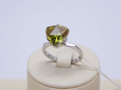 Лот: 15178365. Фото: 1. СЕРЕБРЯНОЕ КОЛЬЦО С ЦИРКОНИЕМ... Кольца, перстни