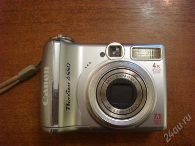 Лот: 242251. Фото: 1. Canon A550 7.1Mpx. Цифровые компактные