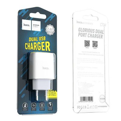 Лот: 17331264. Фото: 1. Зарядное сетевое (USB-A + USB-A... Зарядные устройства, блоки питания, адаптеры сетевые для смартфонов