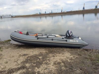Лот: 9299245. Фото: 1. Лодка ПВХ CompAs 380 НДНД. Лодки и катера