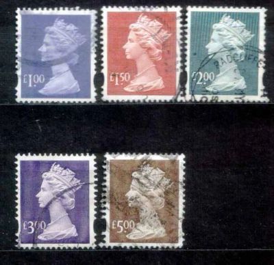 Лот: 25806248. Фото: 1. Англия 1997-2004 высокие номиналы... Марки