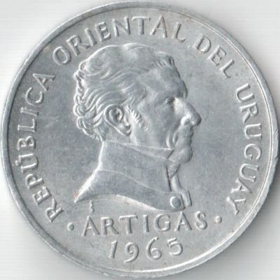 Лот: 5188950. Фото: 1. 50 сентимо Уругвай 1965г. Америка