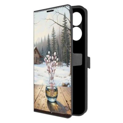 Лот: 25543616. Фото: 1. Чехол Krutoff Eco Book "Верба... Чехлы, бамперы