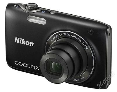 Лот: 2354763. Фото: 1. Nikon Coolpix S3100 (черный). Цифровые компактные