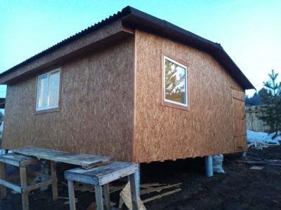 Лот: 22634951. Фото: 1. Дом из OSB 6*6 размером, стоимость... Срубы, бани, дома