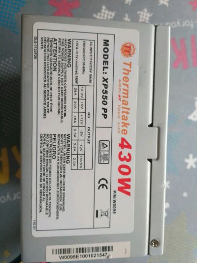 Лот: 11053045. Фото: 1. Блок питания Thermaltake. 430... Корпуса, блоки питания