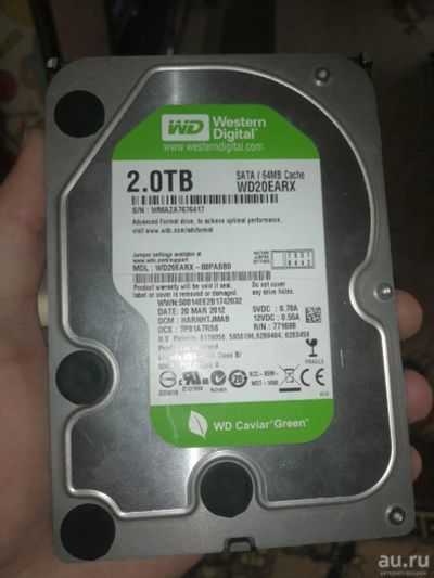 Лот: 18483231. Фото: 1. жесткий диск WD 2тб. Жёсткие диски (HDD)