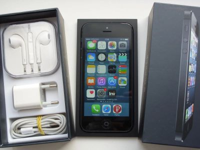 Лот: 4288881. Фото: 1. Apple iPhone 5 32Gb Black по цене... Смартфоны