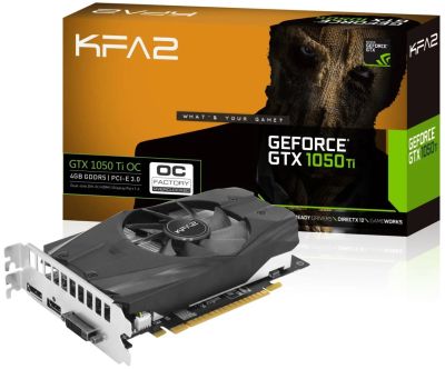 Лот: 10035711. Фото: 1. Видеокарта KFA2 GeForce GTX 1050... Видеокарты