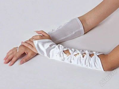 Лот: 1075362. Фото: 1. Свадебные перчатки, снежинка... Другое (свадебная мода)