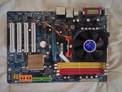 Лот: 6143956. Фото: 1. GigaByte GA-M52S_S3P rev 1 + AMD... Материнские платы