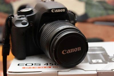 Лот: 2492960. Фото: 1. Canon EOS 450d EF-S18-55mm. Цифровые зеркальные