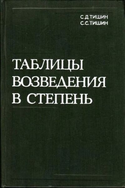 Лот: 23444845. Фото: 1. Таблицы возведения в степень... Физико-математические науки