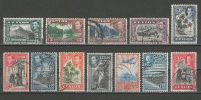 Лот: 16768355. Фото: 1. Лот марок Цейлон с 1935 года... Марки