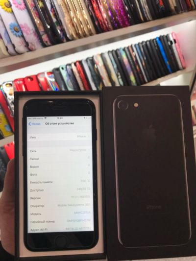 Лот: 11312160. Фото: 1. iPhone 7 256Gb JetBlack б/у. Смартфоны
