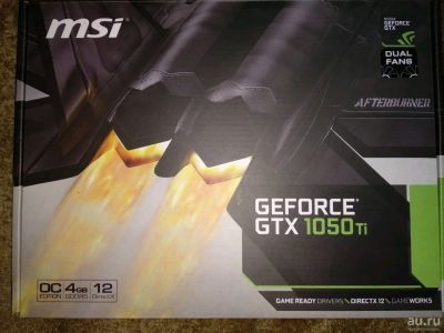 Лот: 11740593. Фото: 1. MSI GeForce GTX 1050 Ti. Видеокарты
