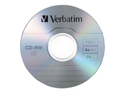Лот: 8951201. Фото: 1. Диски CD-RW Verbatim 700Mb 12x... CD, DVD, BluRay