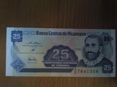 Лот: 4931097. Фото: 1. Никарагуа 25 сентаво 1991 г. пресс. Америка