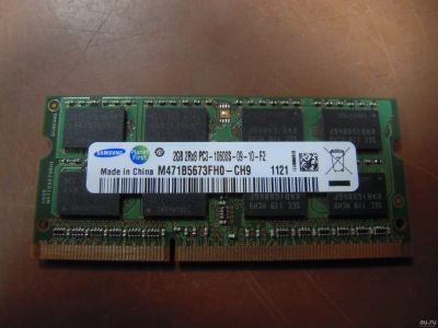 Лот: 14552343. Фото: 1. SO-DDR3 2GB Samsung 1333 mhz... Оперативная память