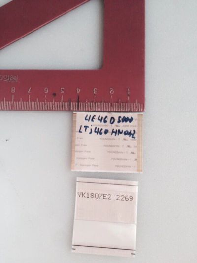Лот: 6288144. Фото: 1. lvds шлейфы с T-con на матрицу... Запчасти для телевизоров, видеотехники, аудиотехники