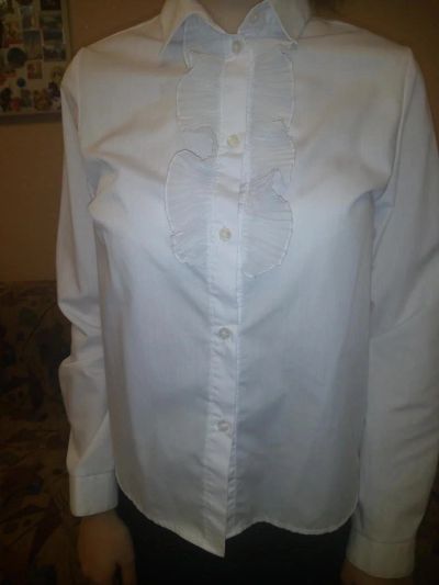Лот: 7306787. Фото: 1. блузка белая размер 36-38 рост... Рубашки, блузки, водолазки