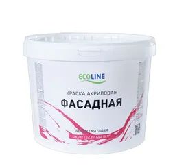 Лот: 17474972. Фото: 1. Краска фасадная Ecoline акриловая... Краски, лаки, растворитель
