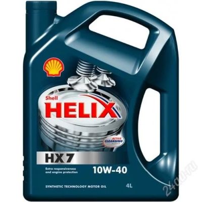 Лот: 2797979. Фото: 1. shell helix HX7 10W-40 4litres... Масла, жидкости