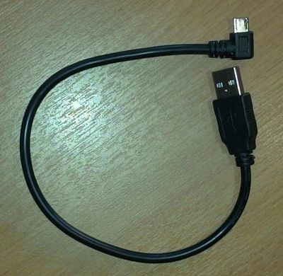 Лот: 9921925. Фото: 1. Переходник угловой USB - micro... Шлейфы, кабели, переходники