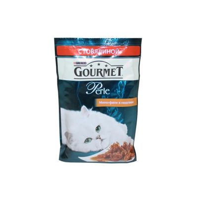 Лот: 10399039. Фото: 1. Корм Gourmet Perle Для Кошек Мини-филе... Корма